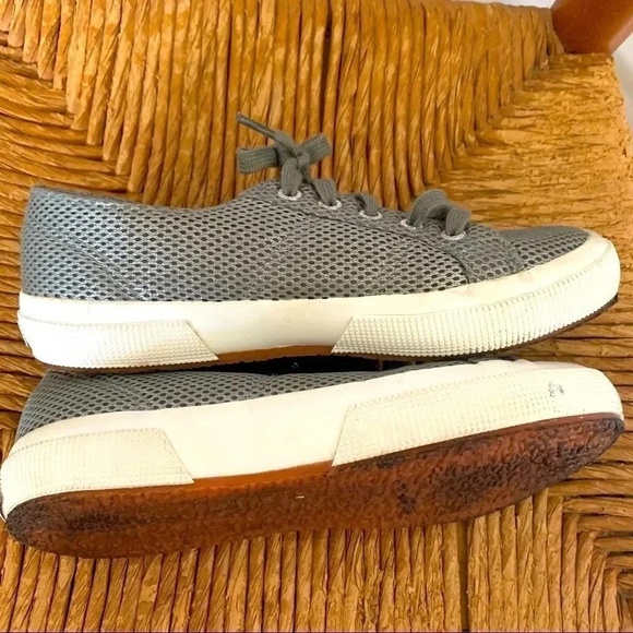 Superga Shoes 2750 Metallic Grey Silver Cotu Classic Sneakers 6.5 - Picture 5 of 13